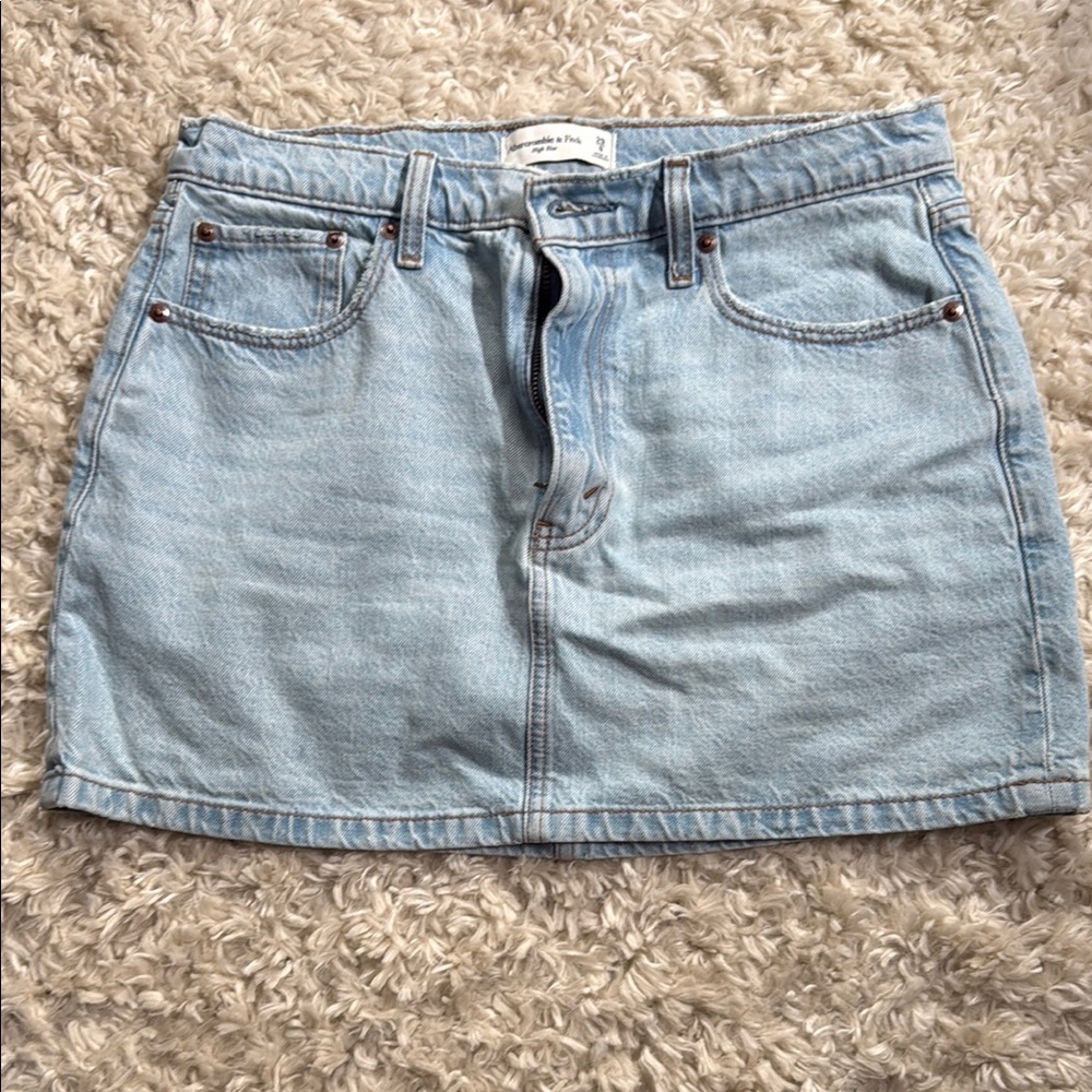 Abercrombie & Fitch Blue Mini Skirt Casual